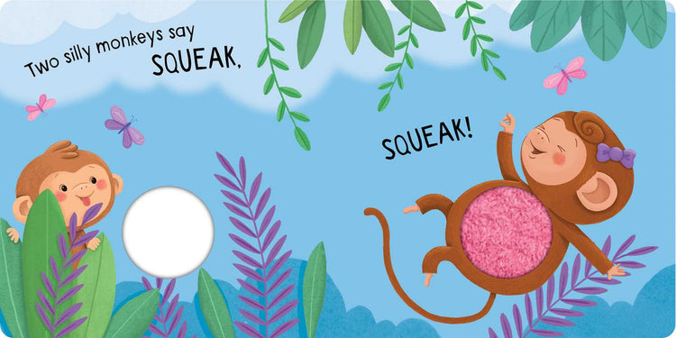Squeaky Monkey Counting Board Book – Interactive Learning for Babies and Toddlers