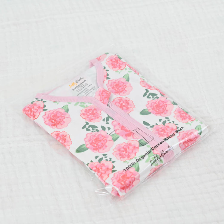Live Life in Full Bloom Baby Sleep Sack, 100% Organic Cotton: 6-12M