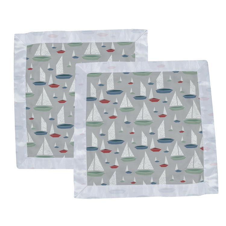 Marina Sailboats Bamboo Blankie 2 Pack