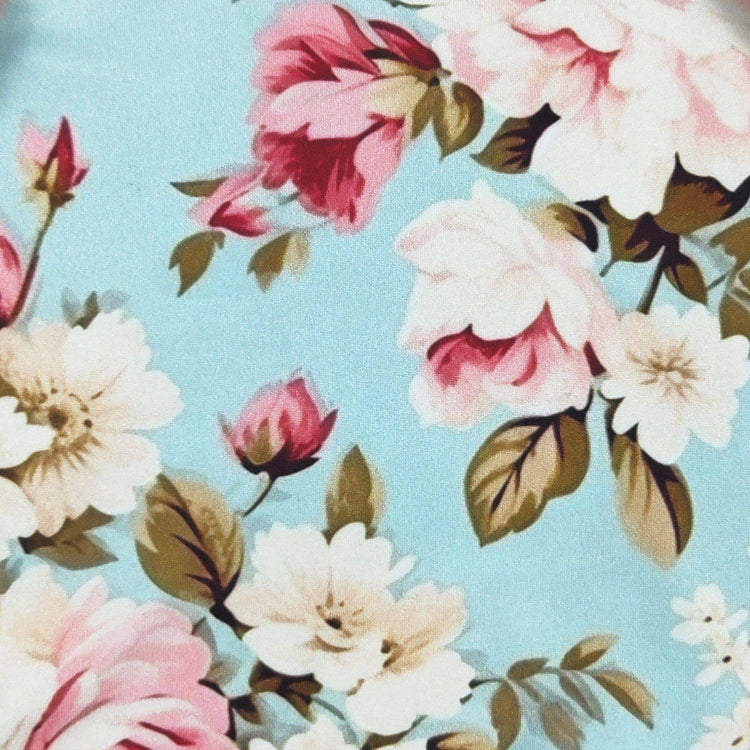 Rosy Aqua Baby Gown