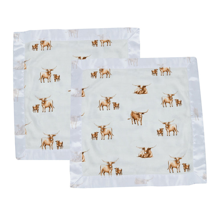 Longhorn Blankie 2 Pack
