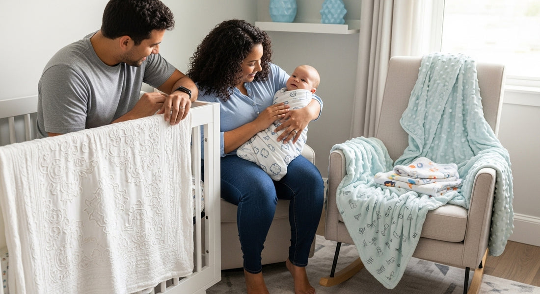 unique baby blankets, nursery, family interaction
