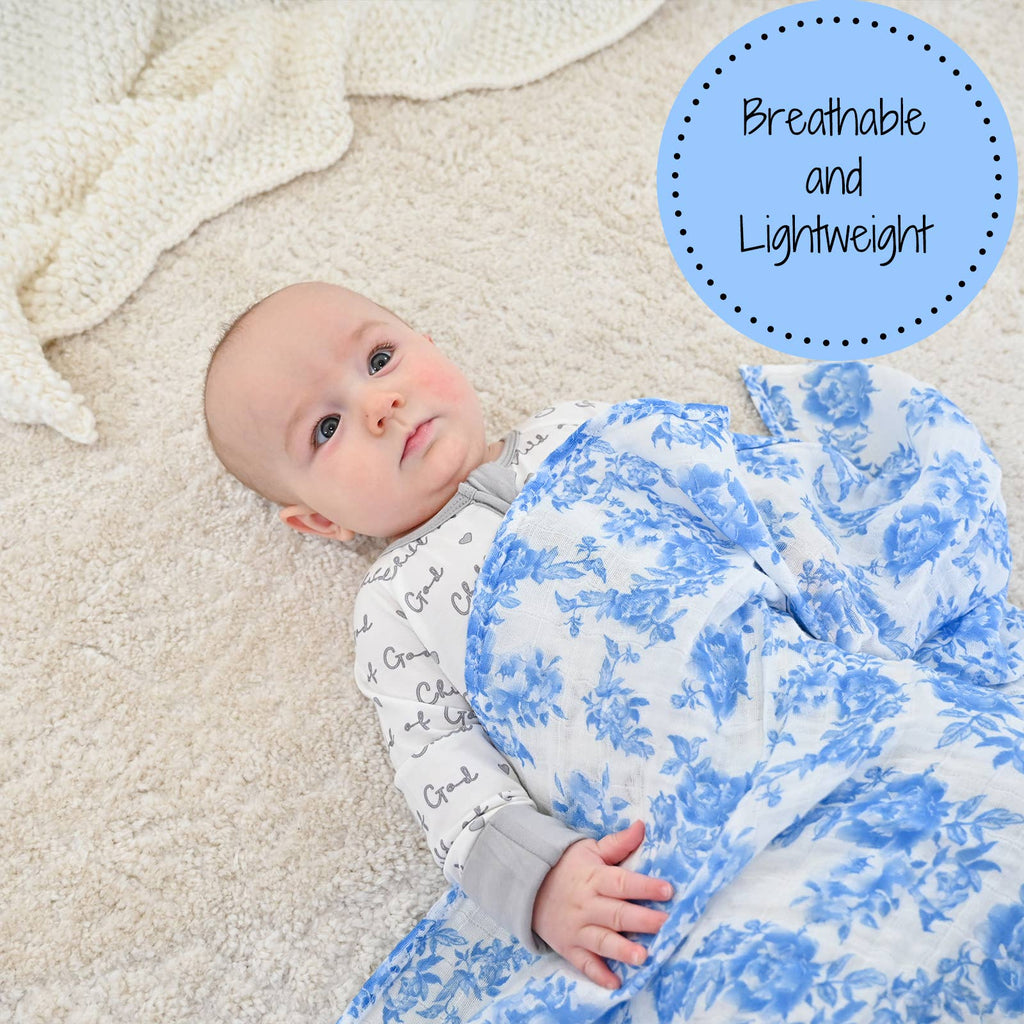 A Peony For Your Thoughts Baby Muslin Swaddle Blanket
