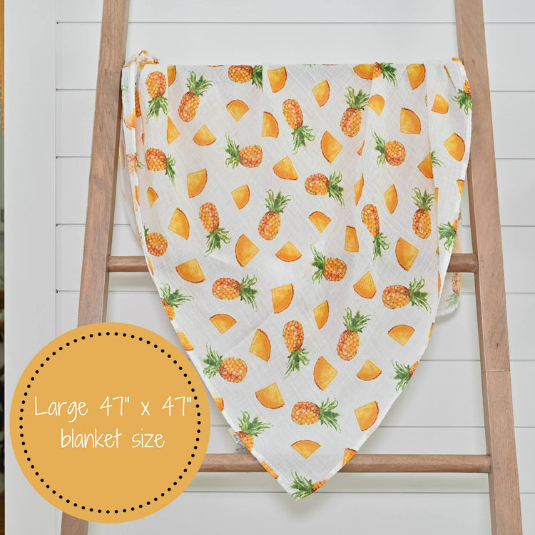 Pineapple of My Eye Baby Muslin Swaddle Blanket