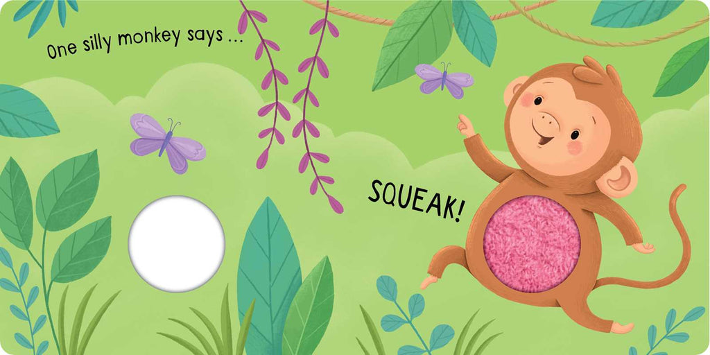Squeaky Monkey Counting Board Book – Interactive Learning for Babies and Toddlers