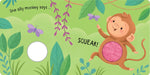 Squeaky Monkey Counting Board Book – Interactive Learning for Babies and Toddlers