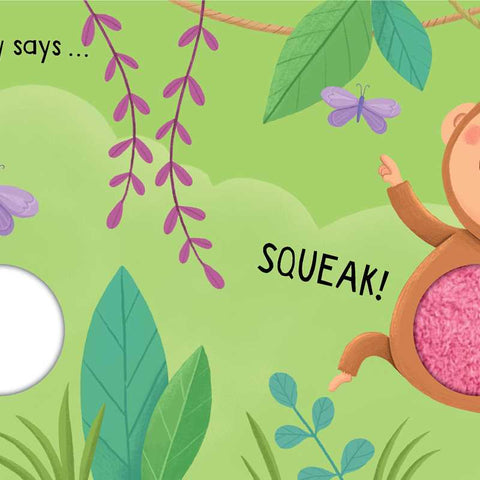 Squeaky Monkey Counting Board Book – Interactive Learning for Babies and Toddlers