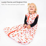 Cherry on Top Baby Sleep Sack, 100% Organic Cotton: 6-12M