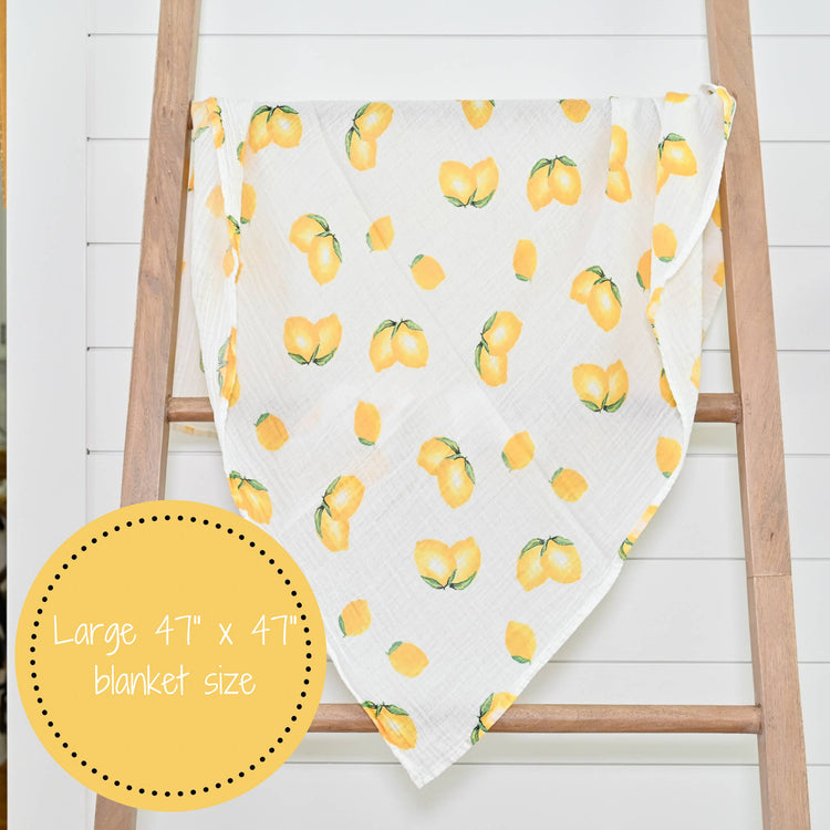 When Life Hands You Lemons Baby Muslin Swaddle Blanket
