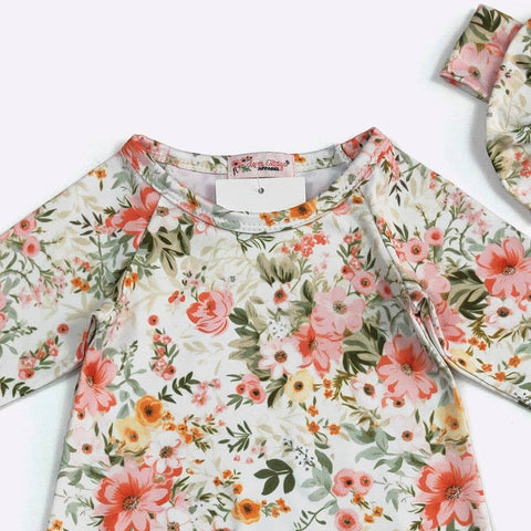 Peach Antique Baby Gown