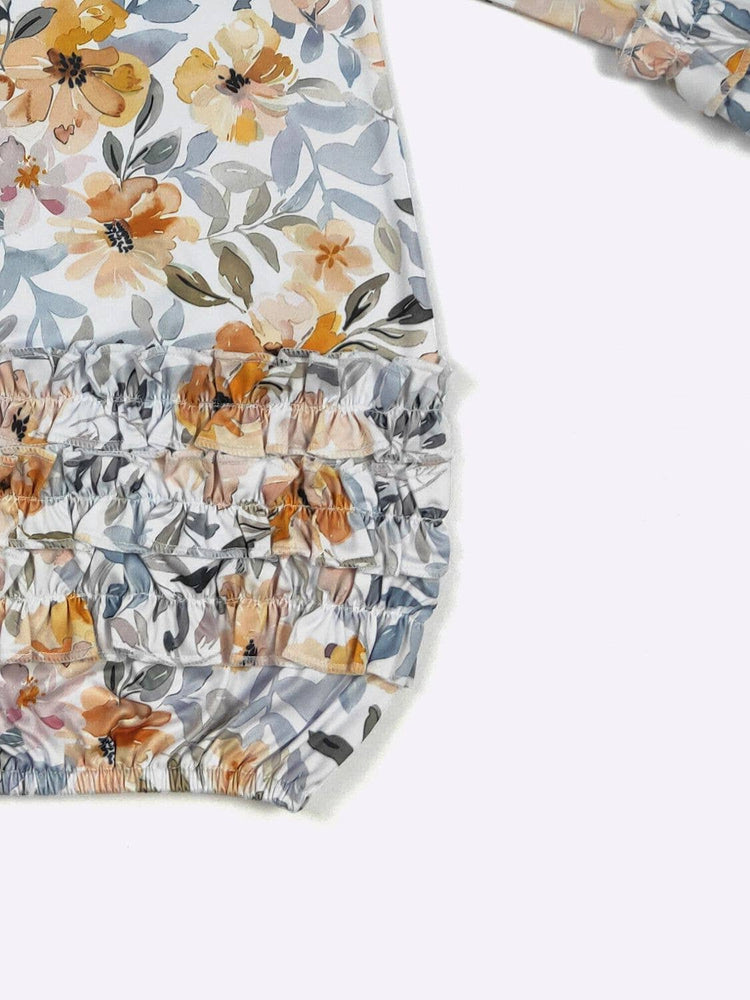 Canary Blooms Baby Gown