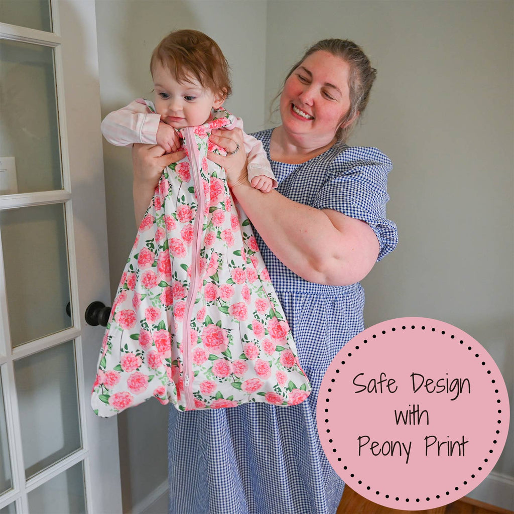 Live Life in Full Bloom Baby Sleep Sack, 100% Organic Cotton: 6-12M