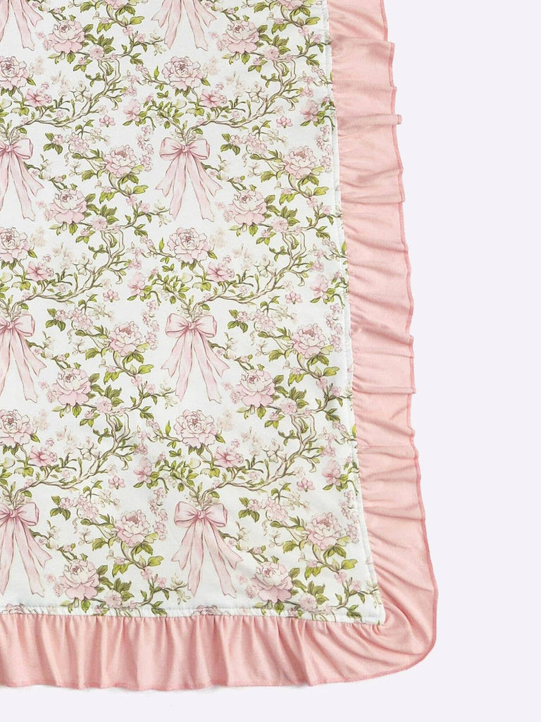 Rose Vine Bow Blanket