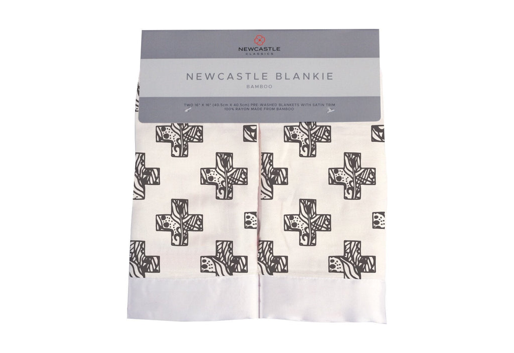 Nordic Stamp Bamboo Muslin Blankie 2 Pack