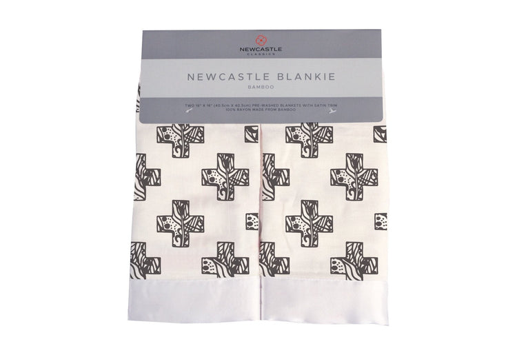 Nordic Stamp Bamboo Muslin Blankie 2 Pack