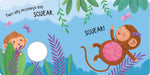 Squeaky Monkey Counting Board Book – Interactive Learning for Babies and Toddlers