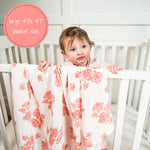 Blooming Elegance Baby Muslin Swaddle Blanket
