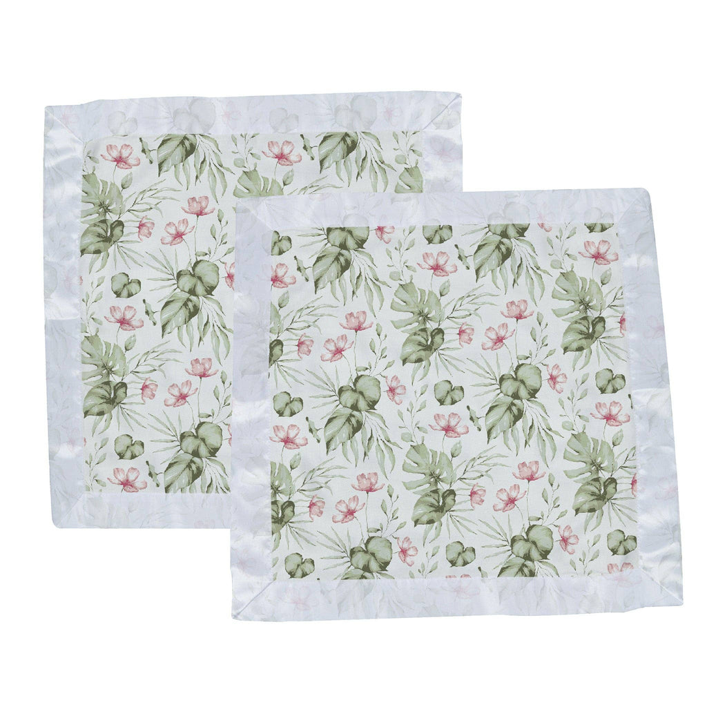 Silver Pink Orchid Blankie 2 pk