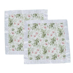 Silver Pink Orchid Blankie 2 pk