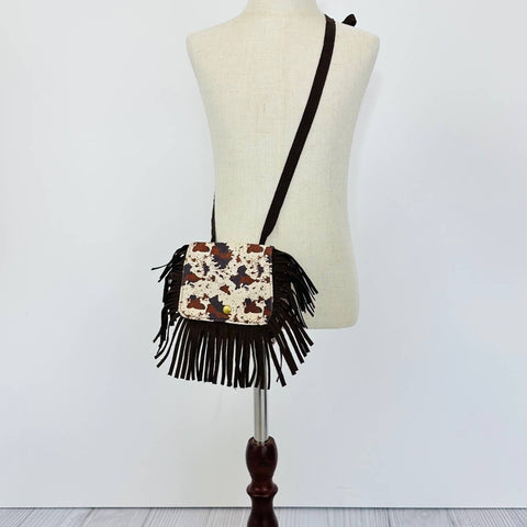 Cowhide Fringe Purse