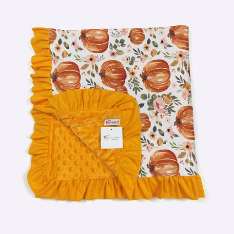 Watercolor Pumpkin Blanket