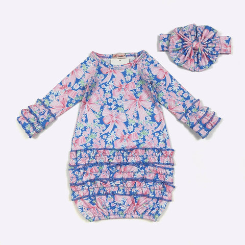 Royal Coquette Baby Gown
