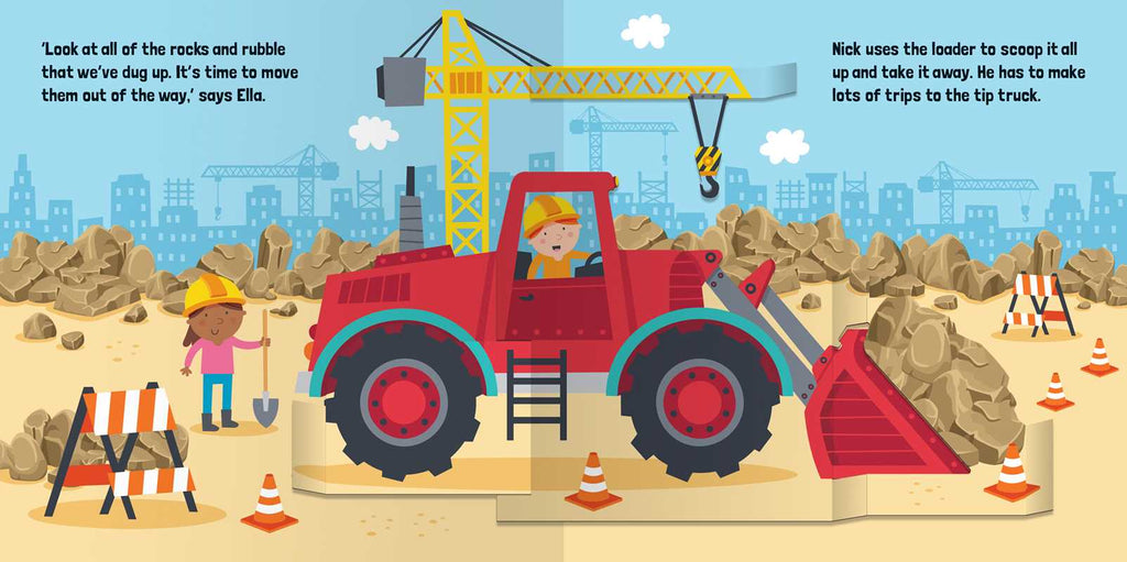 Trucks & Diggers: Pop-Up Book – Interactive Construction Adventure for Toddlers