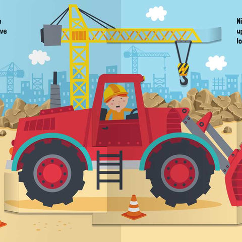 Trucks & Diggers: Pop-Up Book – Interactive Construction Adventure for Toddlers