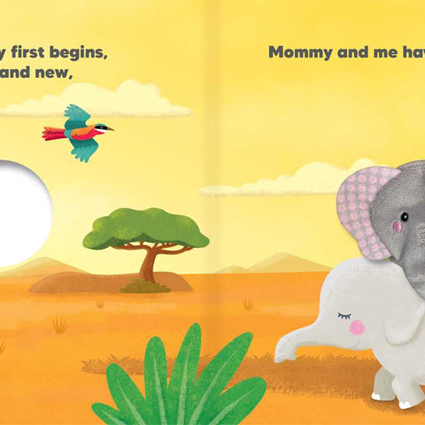 Mommy & Me – Elephant Finger Puppet Board Book
