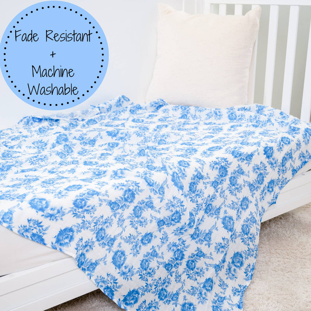 A Peony For Your Thoughts Baby Muslin Swaddle Blanket