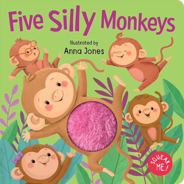 Squeaky Monkey Counting Board Book – Interactive Learning for Babies and Toddlers