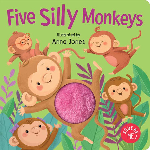 Squeaky Monkey Counting Board Book – Interactive Learning for Babies and Toddlers