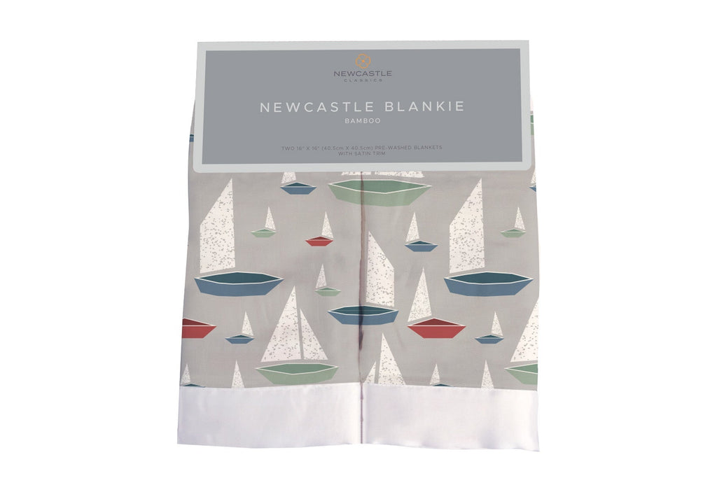 Marina Sailboats Bamboo Blankie 2 Pack