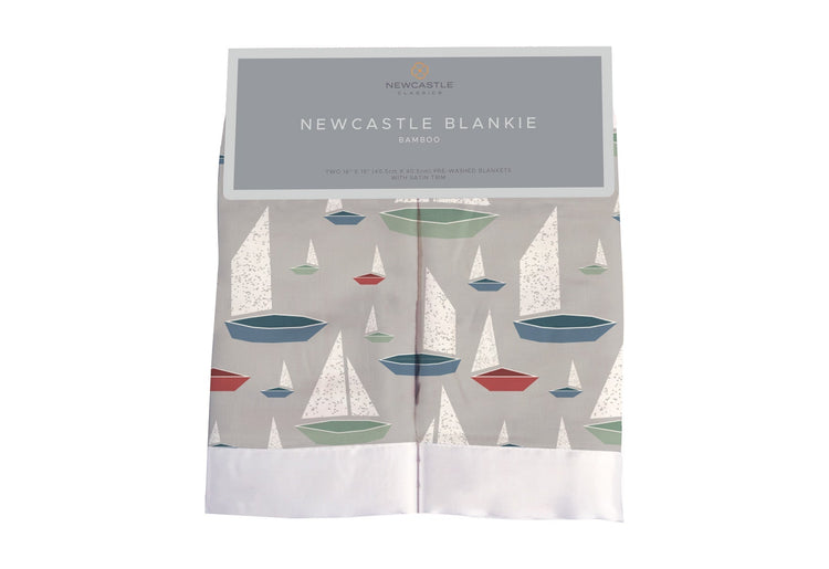 Marina Sailboats Bamboo Blankie 2 Pack
