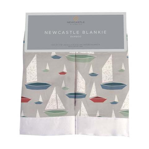 Marina Sailboats Bamboo Blankie 2 Pack
