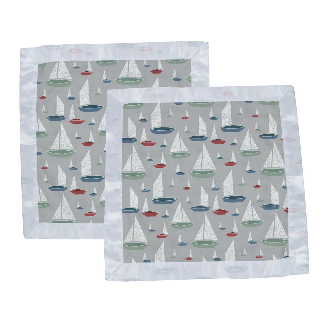 Marina Sailboats Bamboo Blankie 2 Pack