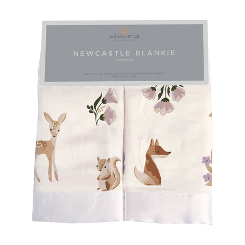 Sierra Fox and Deer Cotton Muslin Blankie 2 Pack