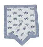 Indigo Monster Trucks Cotton Blankie 2 Pack