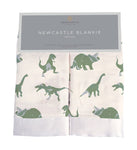 Granite Green Dinosaurs Cotton Blankie 2 Pack