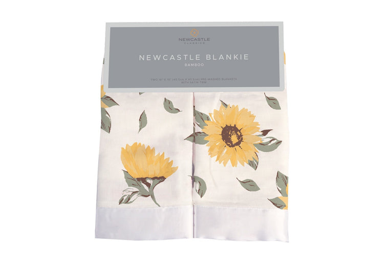 Sunflower Farm Bamboo Blankie 2 Pack