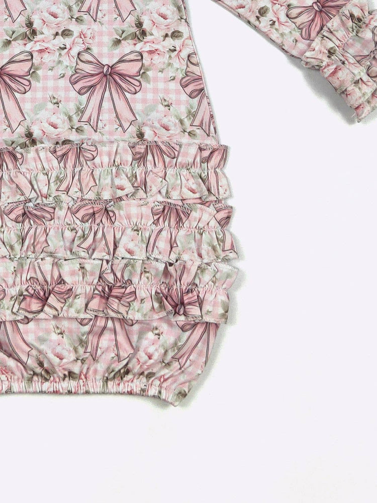 Plaid Coquette Baby Gown
