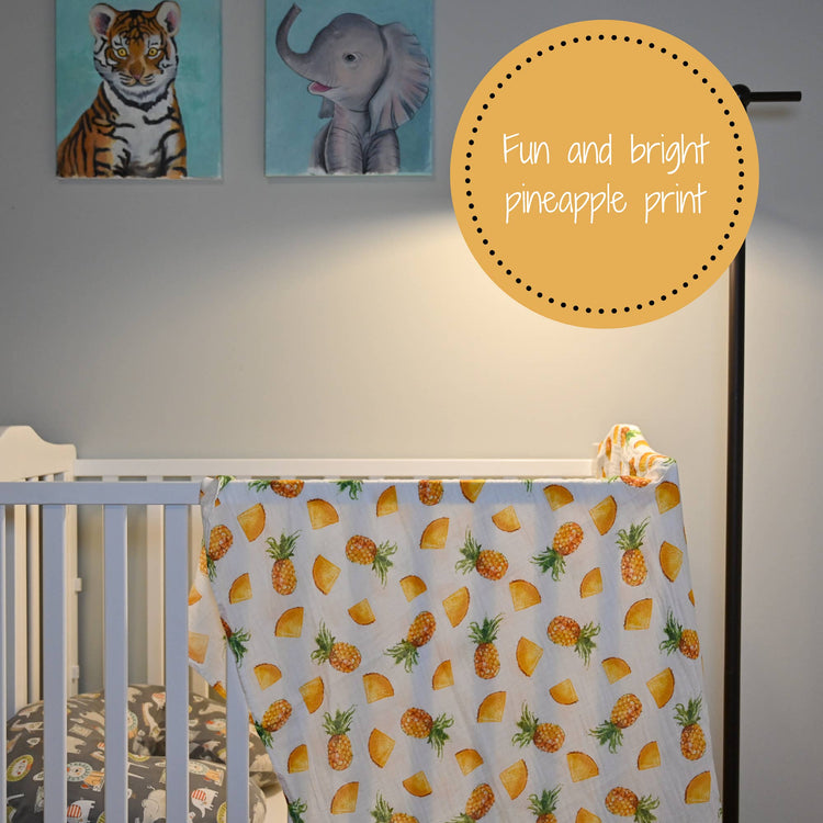 Pineapple of My Eye Baby Muslin Swaddle Blanket