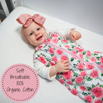 Live Life in Full Bloom Baby Sleep Sack, 100% Organic Cotton: 6-12M