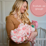 Beautiful Bows Baby Muslin Swaddle Blanket