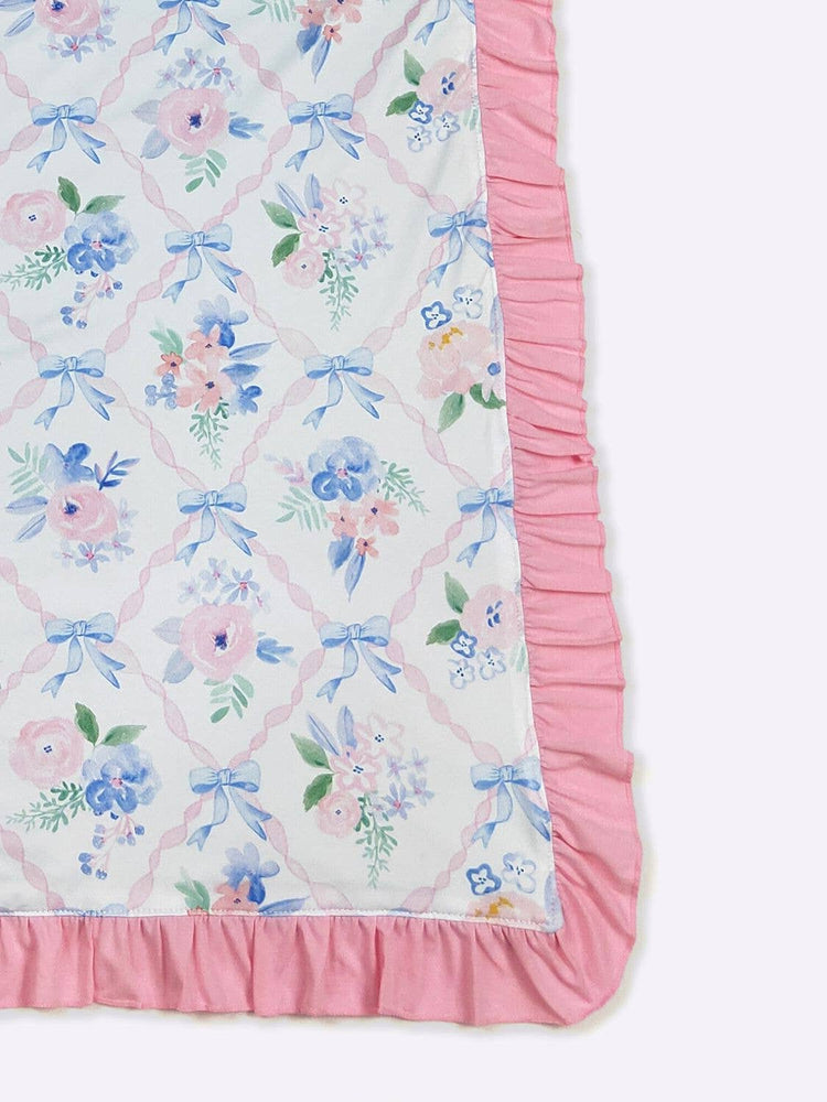 Shabby Chic Trellis Blanket