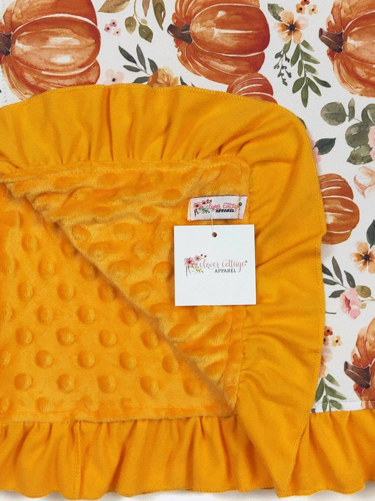 Watercolor Pumpkin Blanket
