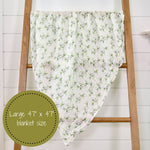 Relaxing Eucalyptus Baby Muslin Swaddle Blanket