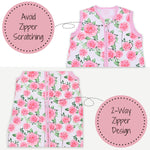 Live Life in Full Bloom Baby Sleep Sack, 100% Organic Cotton: 6-12M