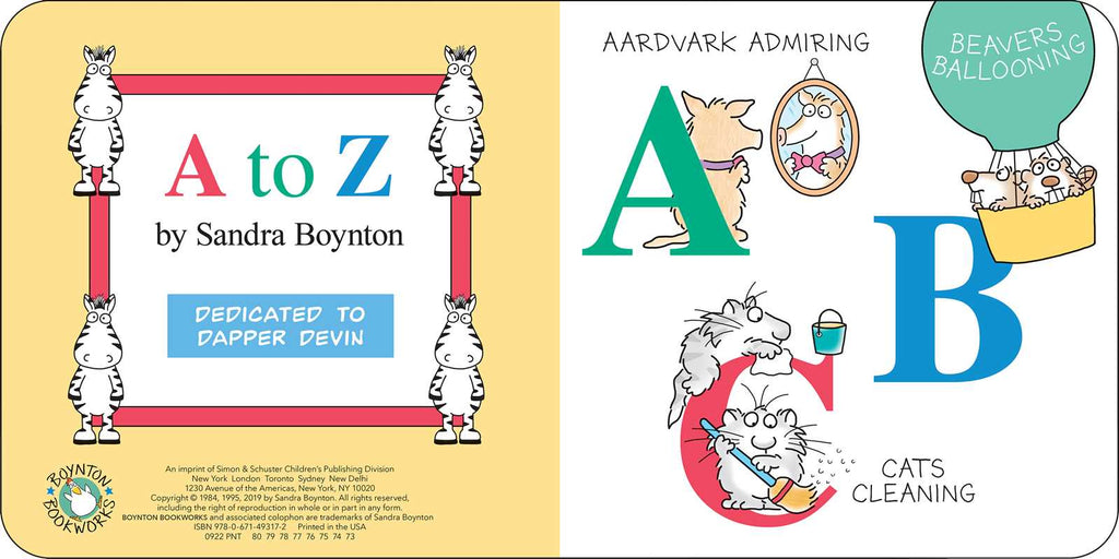 A to Z: Sandra Boynton’s Silly ABC Board Book – A Delightful Alphabet Adventure for Babies &Toddlers
