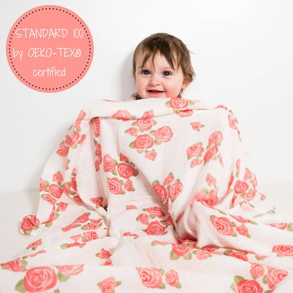 Blooming Elegance Baby Muslin Swaddle Blanket